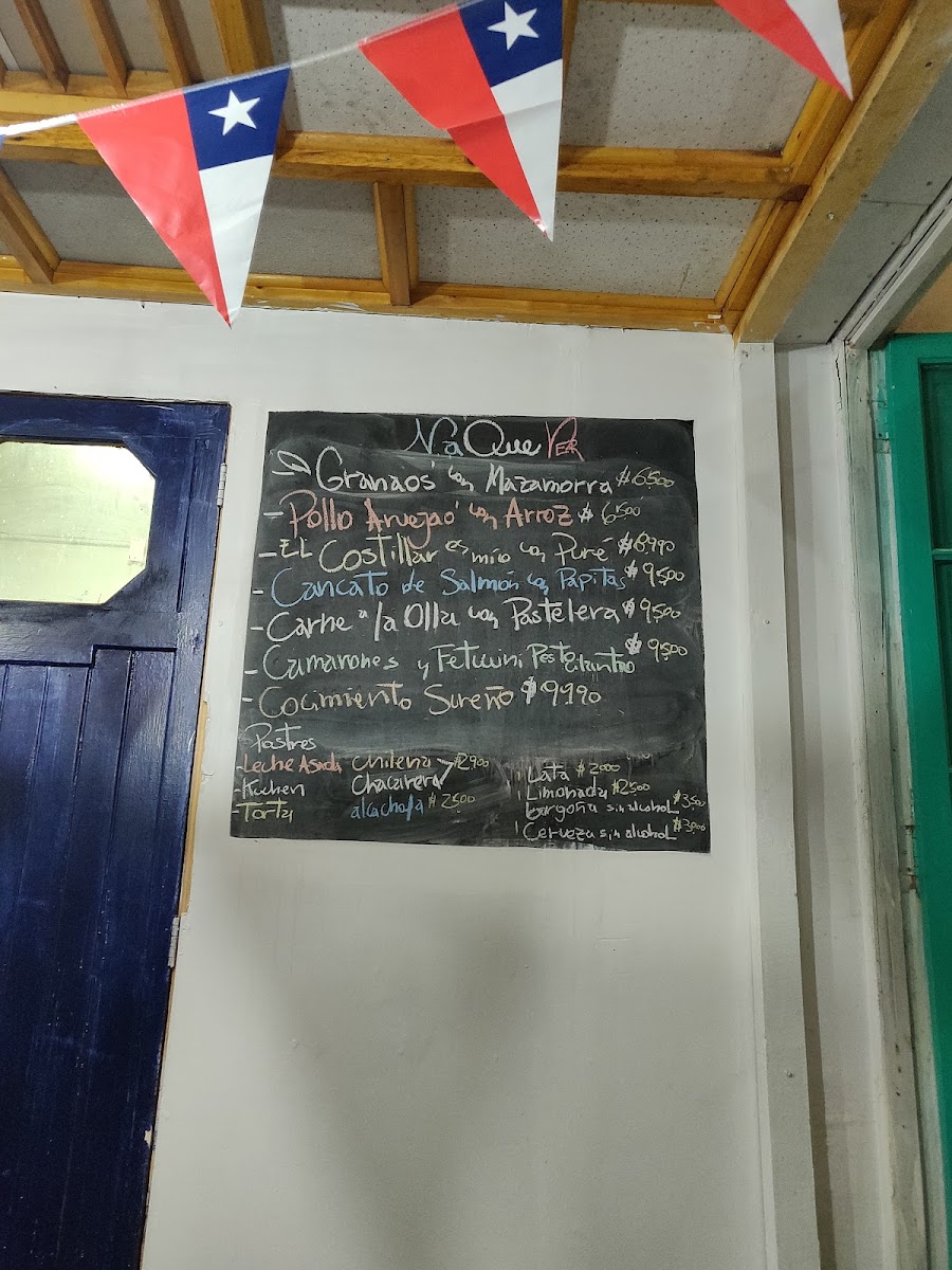 Menu Na Que Ver, Cocineria Chilena-1