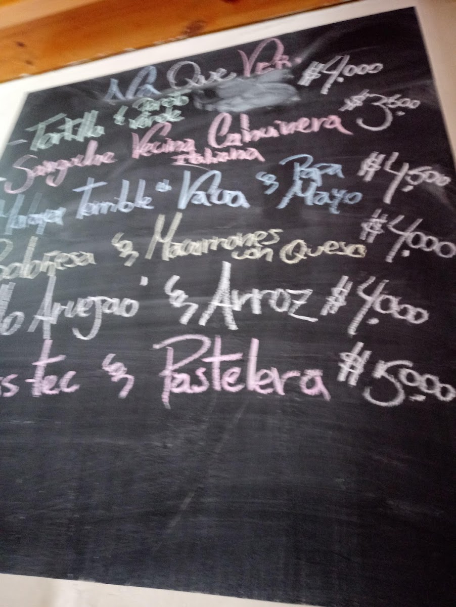 Menu Na Que Ver, Cocineria Chilena-2