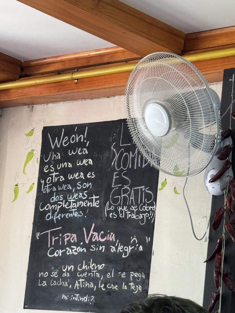 Menu Na Que Ver, Cocineria Chilena-8